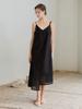 Mommet Koi Layered Sleeveless Dress Black