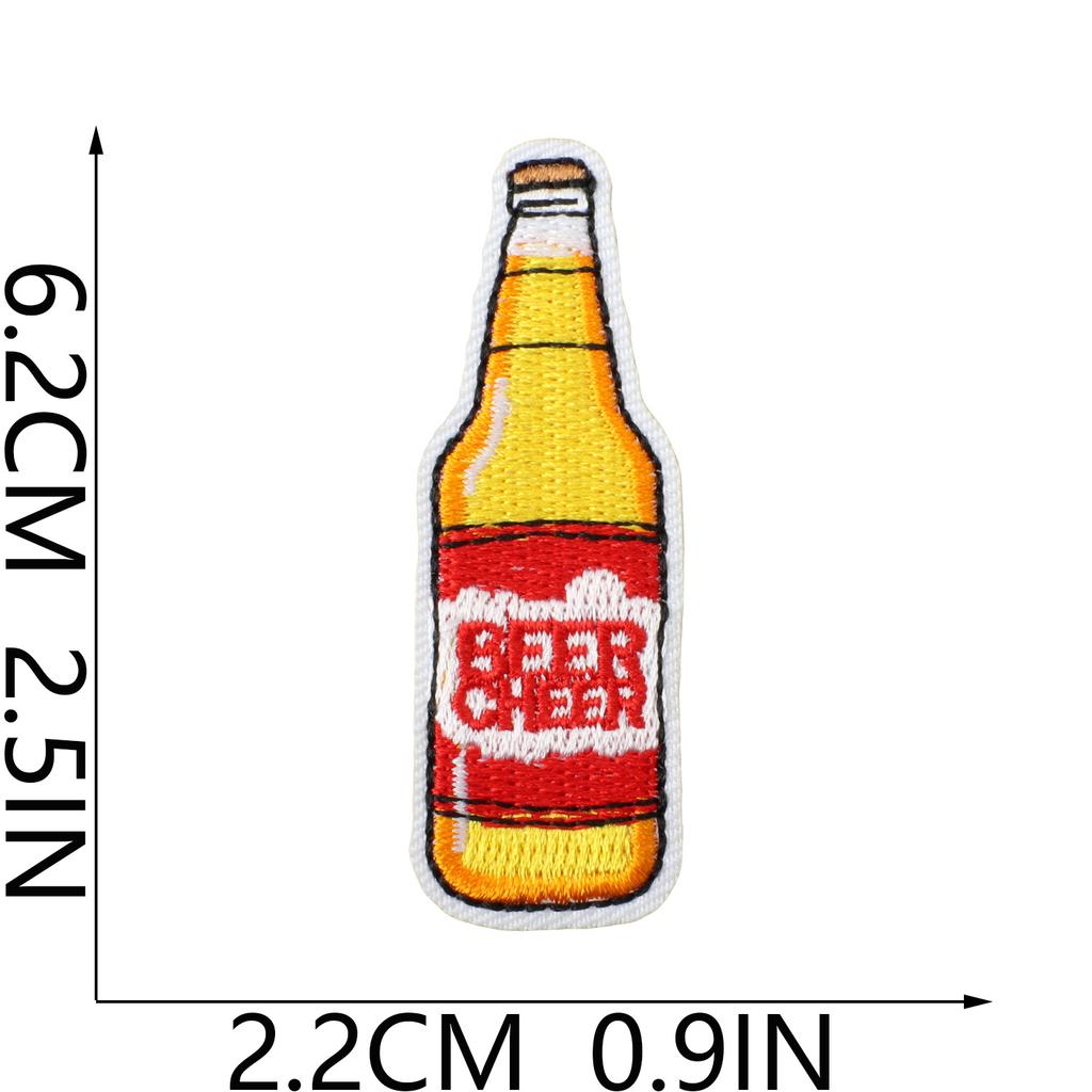 Carnival Beer Festival Embroidery Cloth Sticker Tide Play Decorative Patch Sticker Beer Cup Bag Decoration Embroidery Chapter Boy Ironing