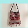 Ethnic Style Tassel Bag For Women With Large Capacity And Zipper Closure For Daily Use