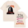 Nuova T-shirt Merch Album Mayhem di Lady Gaga Harajuku Pop Music T-shirt a Maniche Corte Abbigliamento Uomo Donna Moda T-shirt