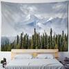 Mountain And River Impression Painting Tapestry Wall Hanging Psychedelic Hills Natural Scenery Witchcraft Hippie Home Decor
