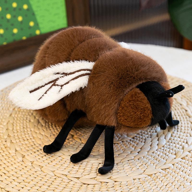 Realistic Fly Plush Toy Prank & Sleep Hug Pillow - Dung Beetle Design for Men and Women Birthday Gift