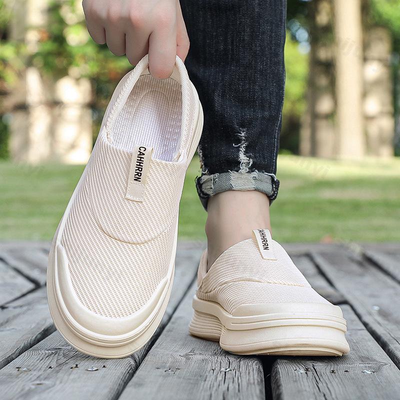 Autumn Men Casual Shoes 2025 Breathable Soft Fabric Leisure Men Loafer Sneakers Comfort Low-top Non-slip Sneakers Footwear