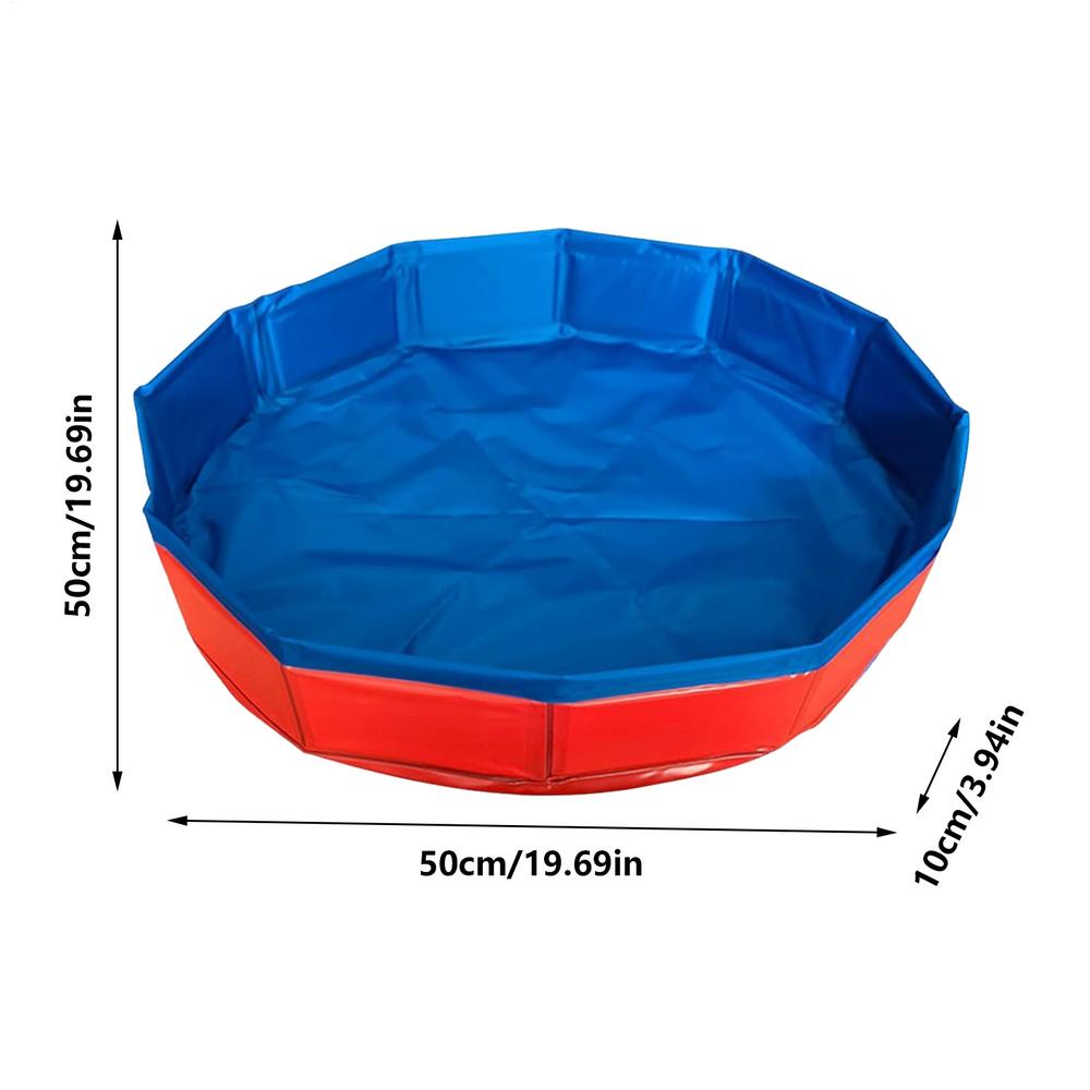 

Dog Swimming Pool PVC Foldable Dog Bath Tub Travel Doggie Swimming Pool For Outdoor Backyard Camping Beach RV Park Summer Home красный