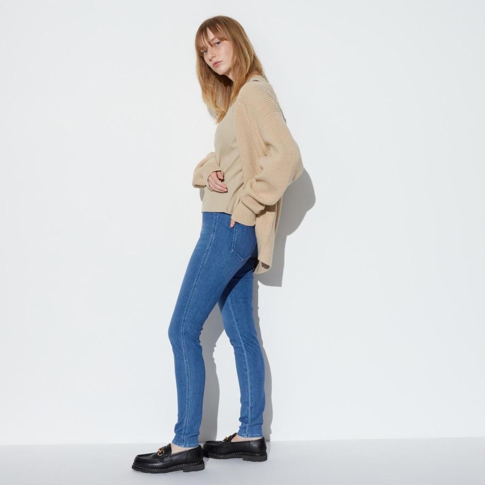 Uniqlo Japan Ultra Stretch Denim Leggings Pants  Long Length 