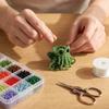 4 pezzi Kit Artigianato con Perline Animali Creativo Kit Tessitura con Perline Nuovo Set Perline Animali Domestici Attività Fai da Te