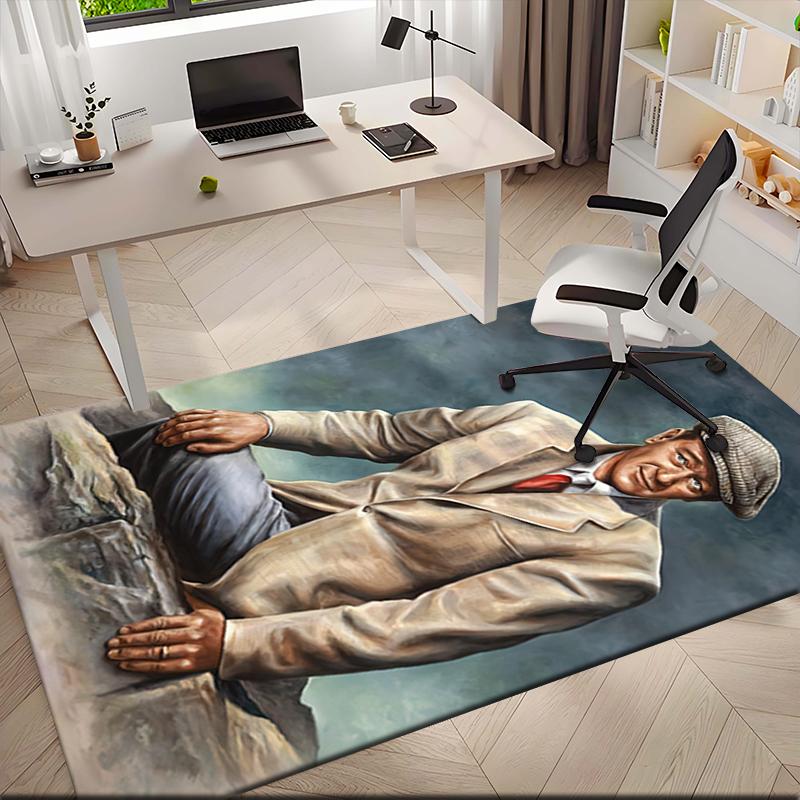 1pc John Wayne's Art Painting Carpet Rug for Living Room Bedroom Home Sofa Decoration,Kids Play Non-slip Floor Mat