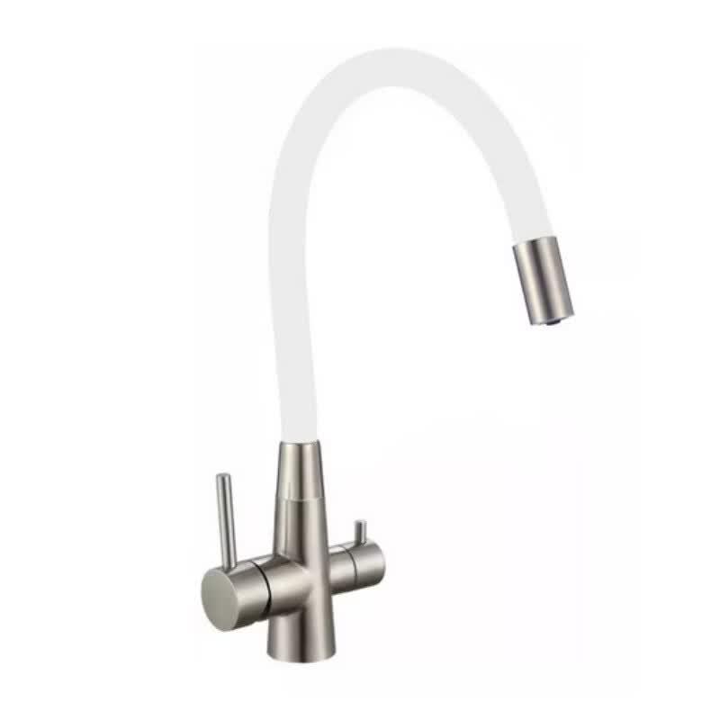 Stainless Steel Pull-Out Kitchen Faucet