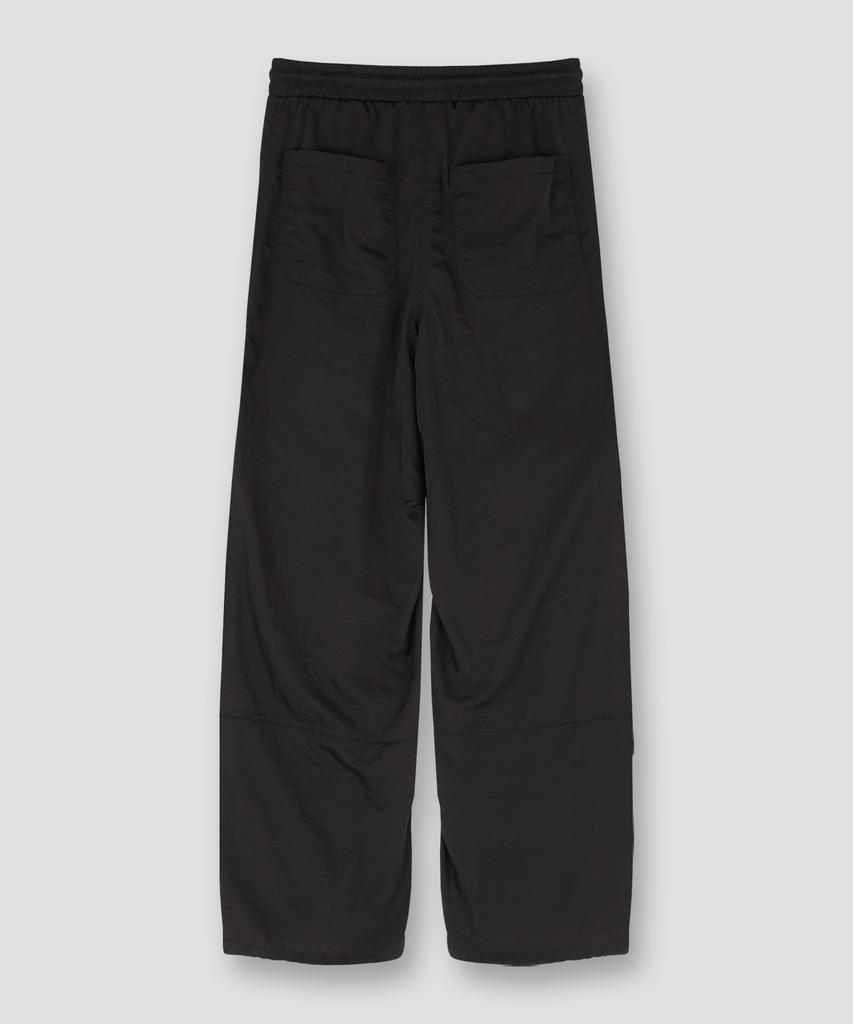NUAKLE Unisex Cargo Pocket Wide Jogger Pants_Brown