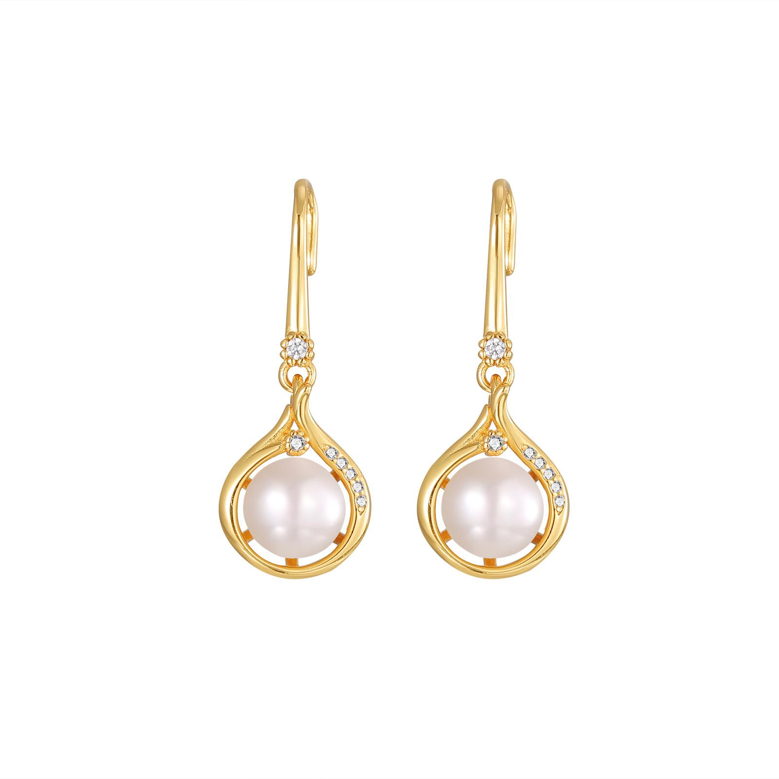 

Серьги Love из серебра 925 пробы с натуральным пресноводным жемчугом, женские серьги Guochao, ретро-серьги премиум-класса, подарок для девушки 925 Silver