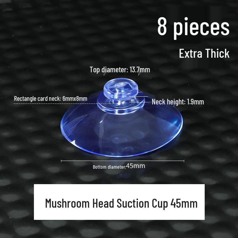 Transparent Glass Suction Hook - Strong Wall & Car Mount for Advertising or Hanging