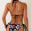 Sexy Mode Gedruckt Rückenfrei Ausgeschnitten Taille Schnürung Schlank Bikini Badeanzug Für Sommer Strand