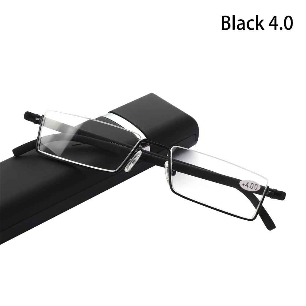 Unisex Ultralight TR90 Semi Rimless Reader Eyeglasses Half Frame Reading Glasses