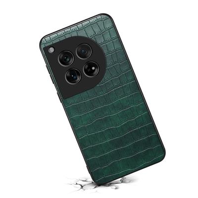Dla OnePlus 12 5G Etui na tył Skóra o fakturze krokodylej Amortyzujące wstrząsy etui na telefon