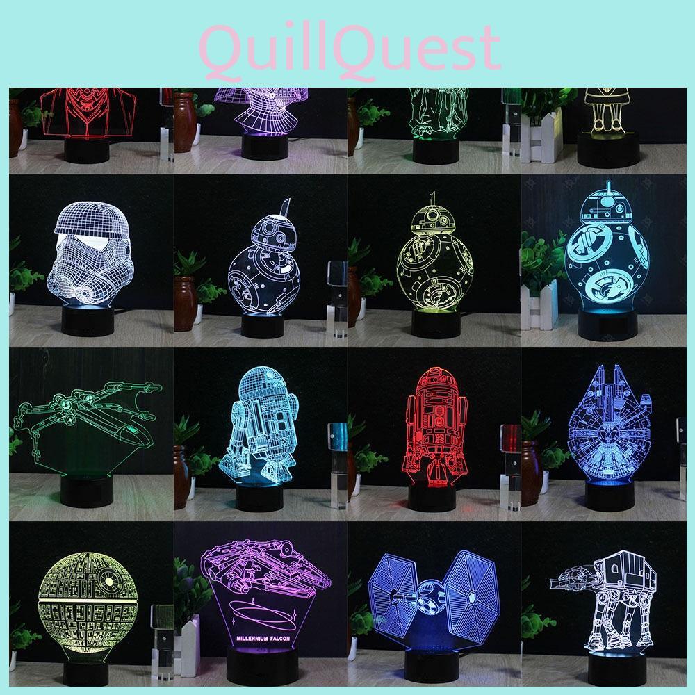 3d Element Night Light Led Lamp Bedroom Decoration Creativity Gift