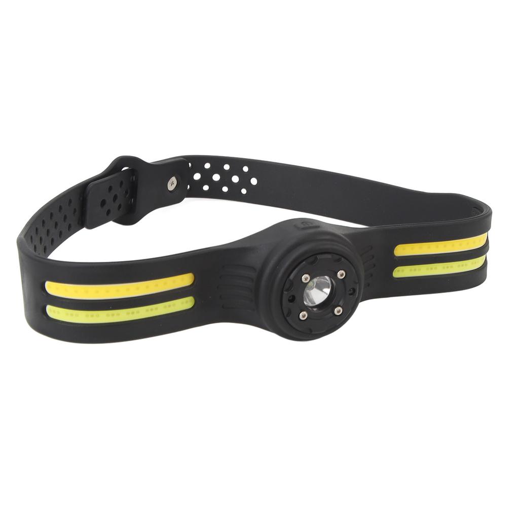 COB Head Light Head Lamp Light Weight Sensing Type C Rechargeable Adjustable Angle Bright Head