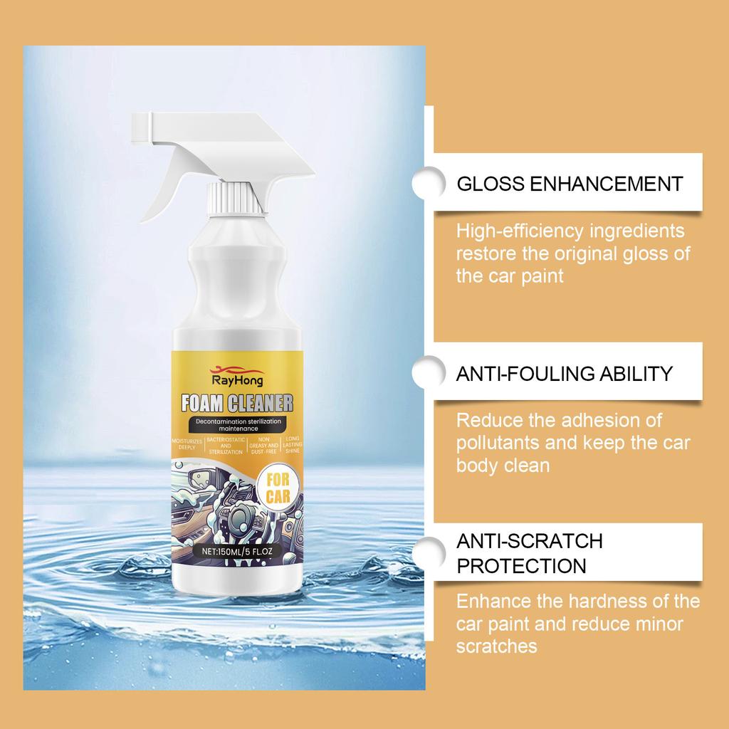 Rayhong Car Multi-Purpose Foam Cleaner Household Multi-Purpose Stain Remover Car Interior Cleaning Care