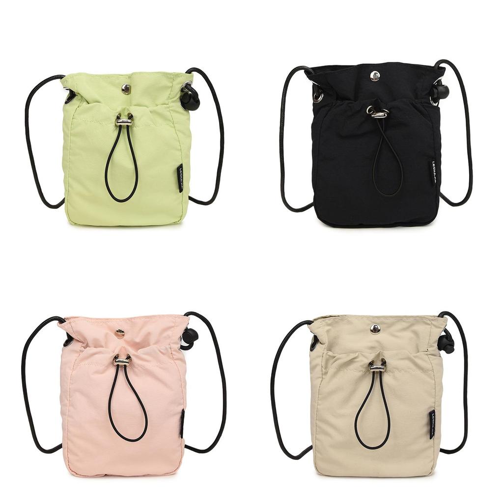 Minimalist Canvas Mini Phone Bag With Drawstring For Casual Travel And Daily Use