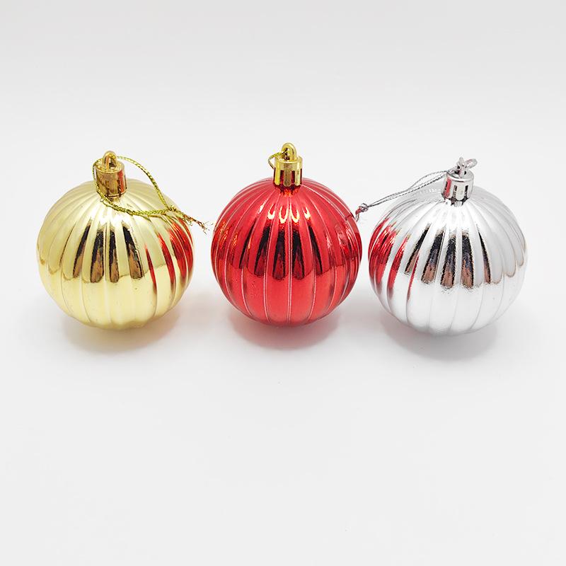 Electroplated Irregular Watermelon Christmas Ornaments - Plastic Holiday Tree Decorations