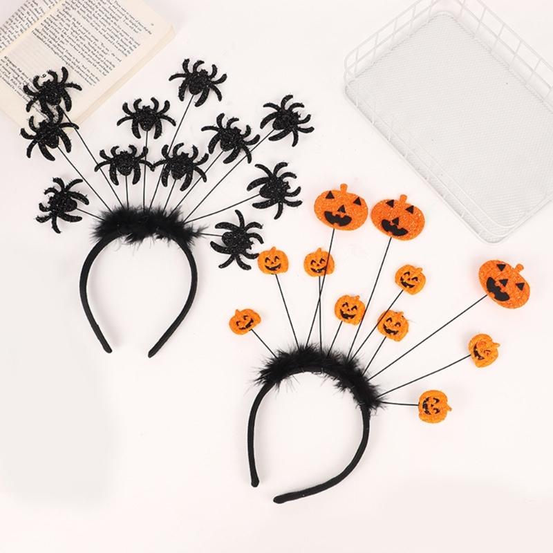 Teen Spiders Shape Headbands Woman Student Role Play Animes Character Gatherings Hairband Plastic Carnivals Hair Hoop
