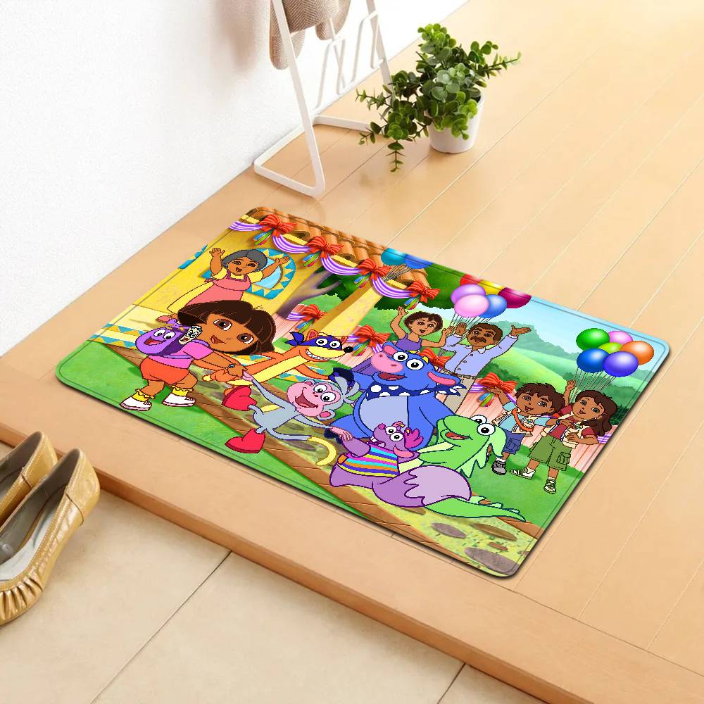 Cartoon D-Doras The Explorer Theme Room Mats Retro Multiple Choice Living Room Kitchen Rug Non-Slip Welcome Rug