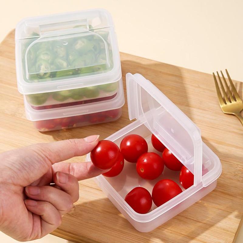 Transparent Butter Cheese Slice Storage Box Portable Refrigerator Fruit Vegetable Fresh Keeping Storage Box Preservation Box