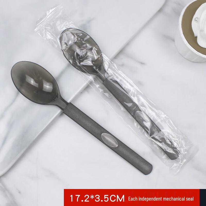 COFLYEE Thickened Disposable Spoons for Desserts & Meals Standard
