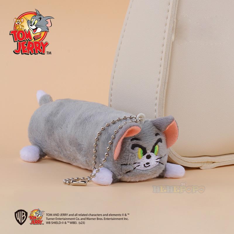 Tom and Jerry Cartoon Wacky Animal Keychain Cute Plush Cat Keyring for Women Doll Keychain Backpack Pendant Ornaments Girls Gift
