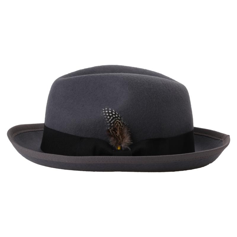 Cappello Panama Vintage Piume Cappello a Tesa Piatta Unisex Cosplay Festa Costume Cappelli Fedora