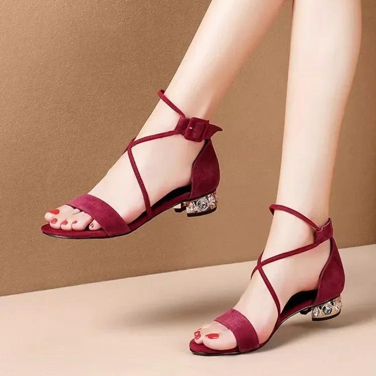 Shallow Daily Rear Zipper Personality Roman Style Women's Shoes 2025 Summer New Sandals