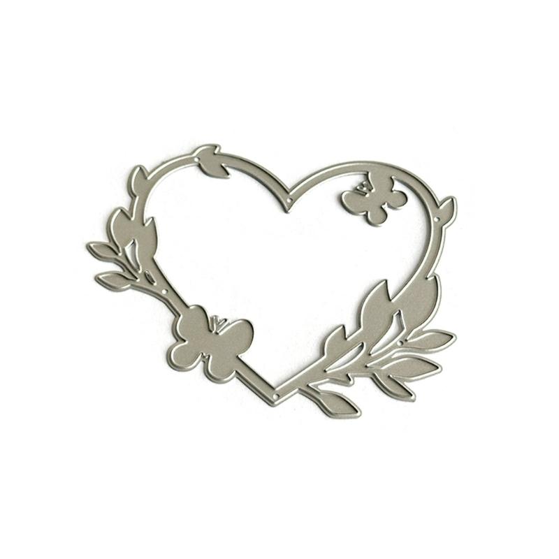 

Heart Wreath Die Cut Stencils Scrapbooking Embossing Tool Carbon Steel Cutting Die for Scrapbooking Card Making Album 1