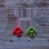 Handmade Colorful Small Mushroom Ceramic Buttons