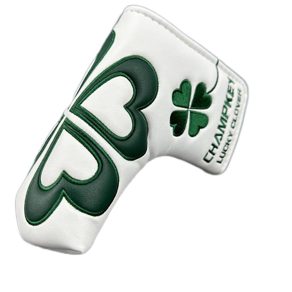 Four-Leaf Clover Putter Set - White & Green Golf Essentials