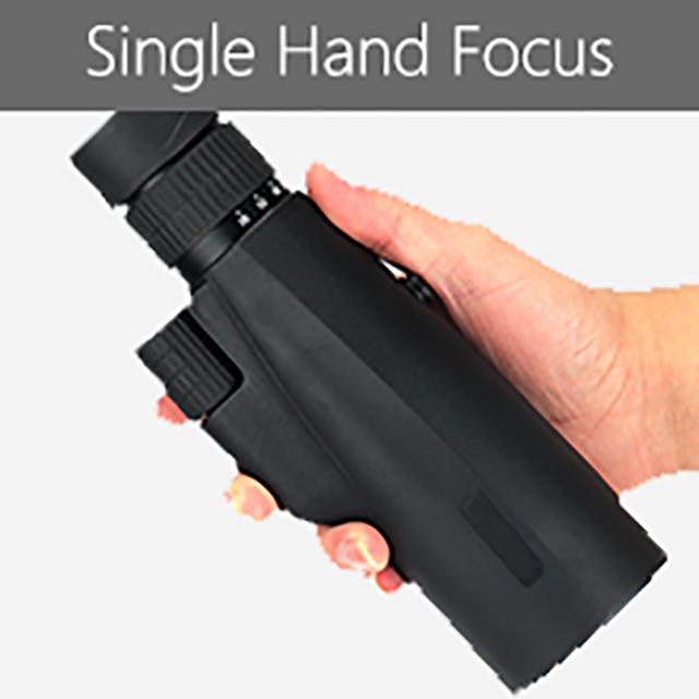10-30x50 High Power Monocular Telescope Adjustable Magnification with Smartphone Holder Tripod FMC Coating BAK4 Prism Waterproof and Anti-fogging
