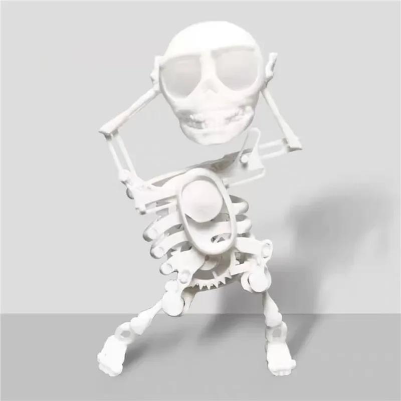 3D Printing Dancing Skull Skeleton, Interesting Mini Skull, Spooky Dancing, Comes with Home Decorations, Children's Gifts