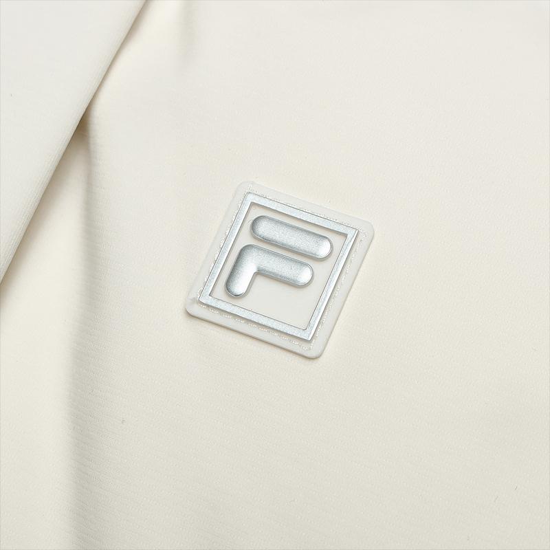 FILA Warm Versatile Long Hooded Down Jacket Women outerwear Mist-Lotus-White F11W443905FIV