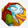 Sally, Automatisches Öffnungs- und Schließschirm im Stil von Nightmare Before Christmas, Helles 8-Speichen-Tragbarer Schirm
