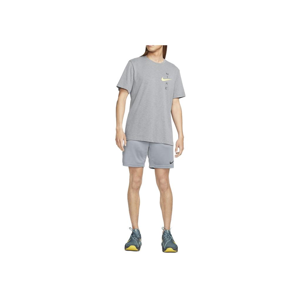 Nike Logo-Print Gerade Beine Einfarbige Freizeitshorts Herrenshorts Rauchgrau DM5943-084