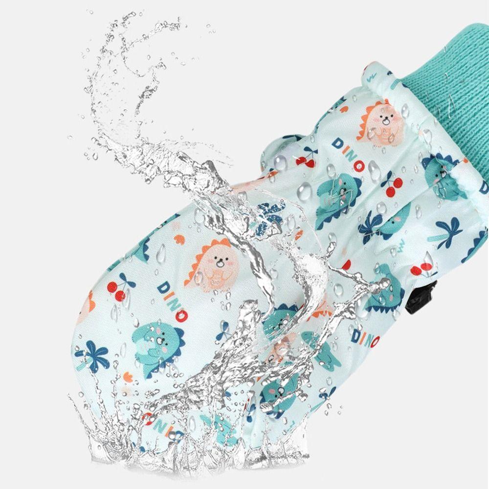 Non-slip Children Ski Gloves Warm Kids Winter Mittens Cute Snow Gloves  Children Kids