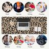 1 PZ Tappetino per Mouse Oversize Stampa Leopardo - Base in Gomma Antiscivolo Perfetto per Ufficio Scuola Esports Decorazione Casa Tappetino da Scrivania 174A