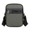 New Men's Messenger Bag Woven Pattern Fashion Casual Bag Shoulder Bag Simple and High-end Men's Bag
