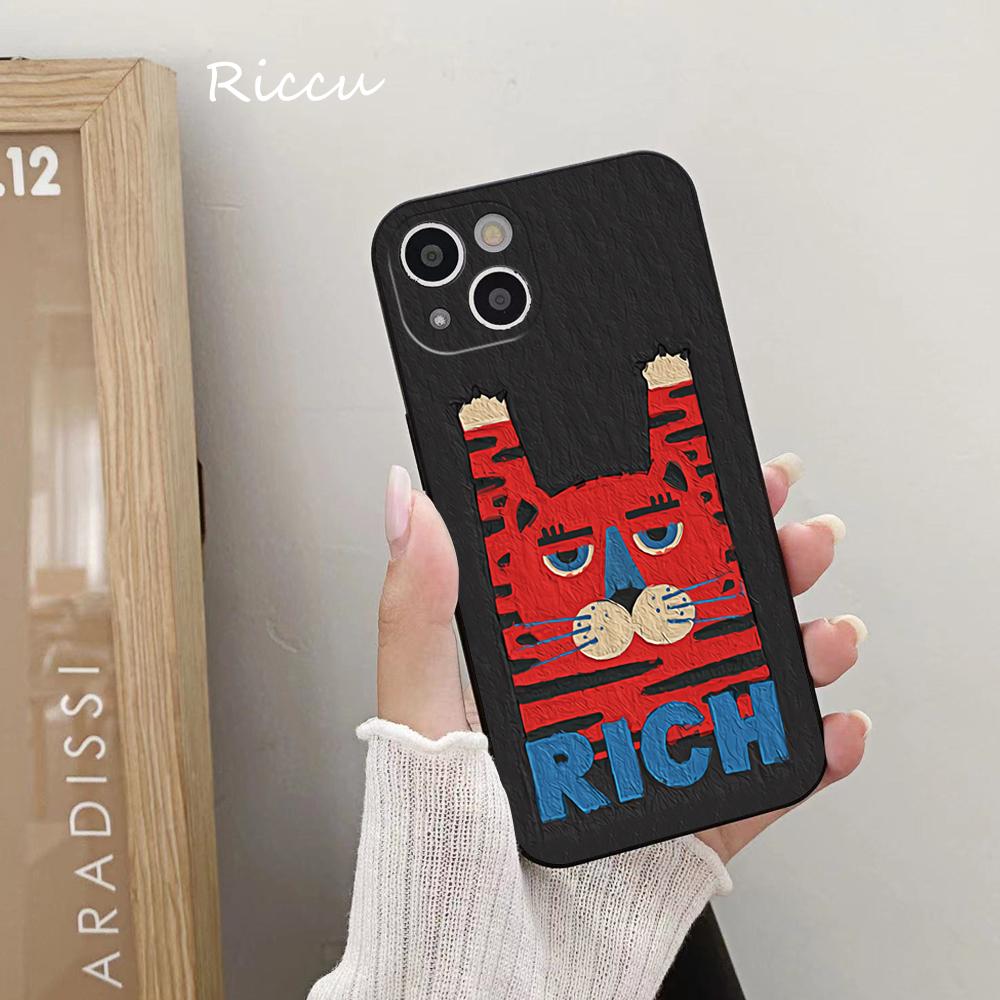 New Beckoning Tiger Phone Case 14 11 12 Pro 8 7 14 Plus 2020 X Pro 14 MAX 13 MINI XR XS Soft Cartoon Sleeping Cat Phone Covers