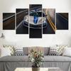 5 Pieces Canvas Wall Arts Cars Poster Painting Chevrolet Corvette E-Ray Wallpaper Modular Picture Print Home Decor Living Room