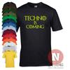 Camiseta Techno Is Coming Club Dance Rave Música House EDM Festival