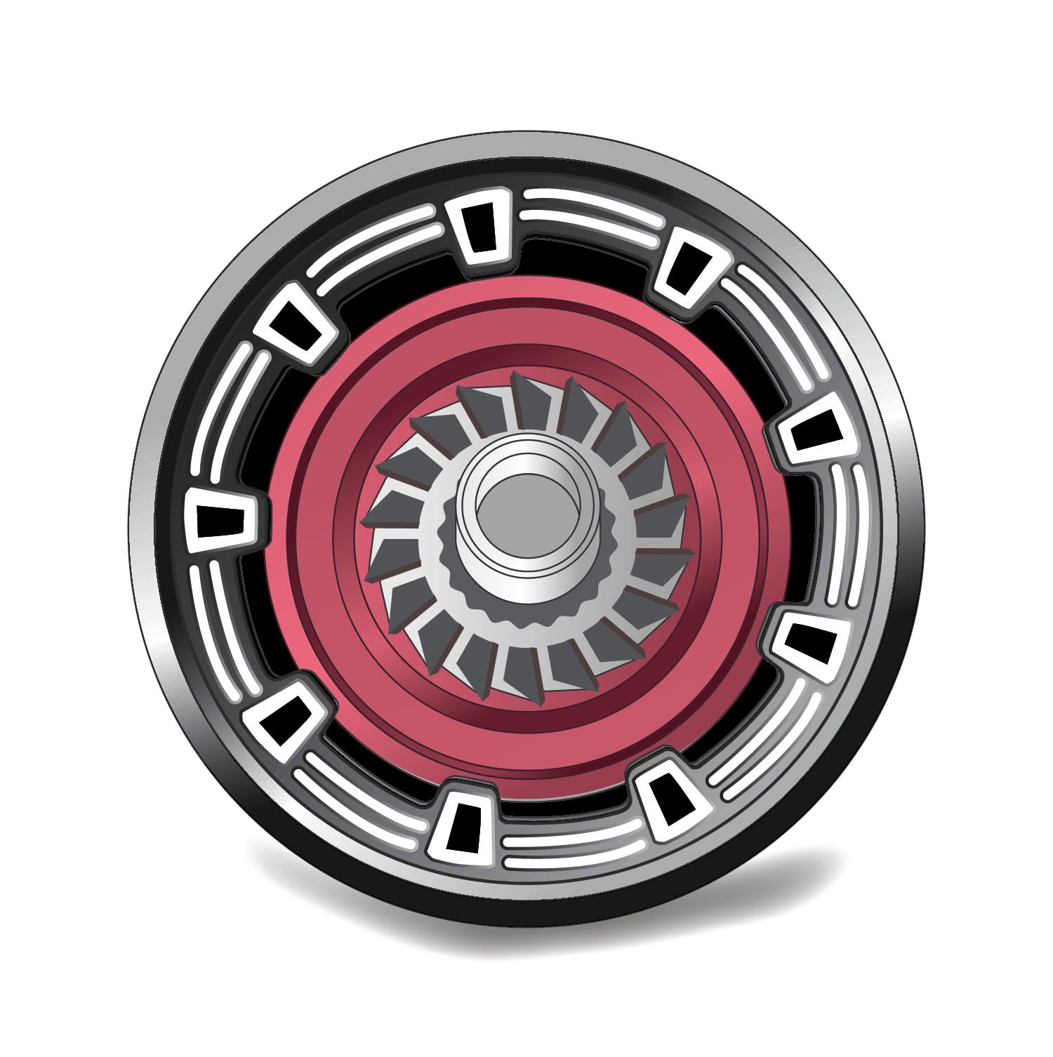 

Thin Metal Vernier for Dealing Up Plastic Models Like Gundam Models of Metallic x R-STYLE (3-Part Set) (Set 2) (Black Red)