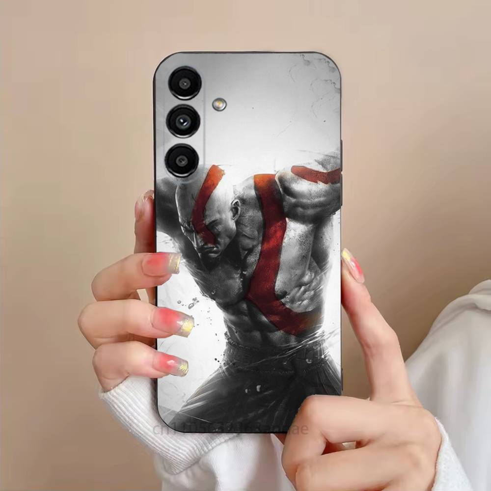 G-God OF War K-Kratos Phone Case For Samsung S25,24,21,22,23,S30,Ultra,S20,Plus,Fe,Lite,Note,S10,S9,Black Soft Shell
