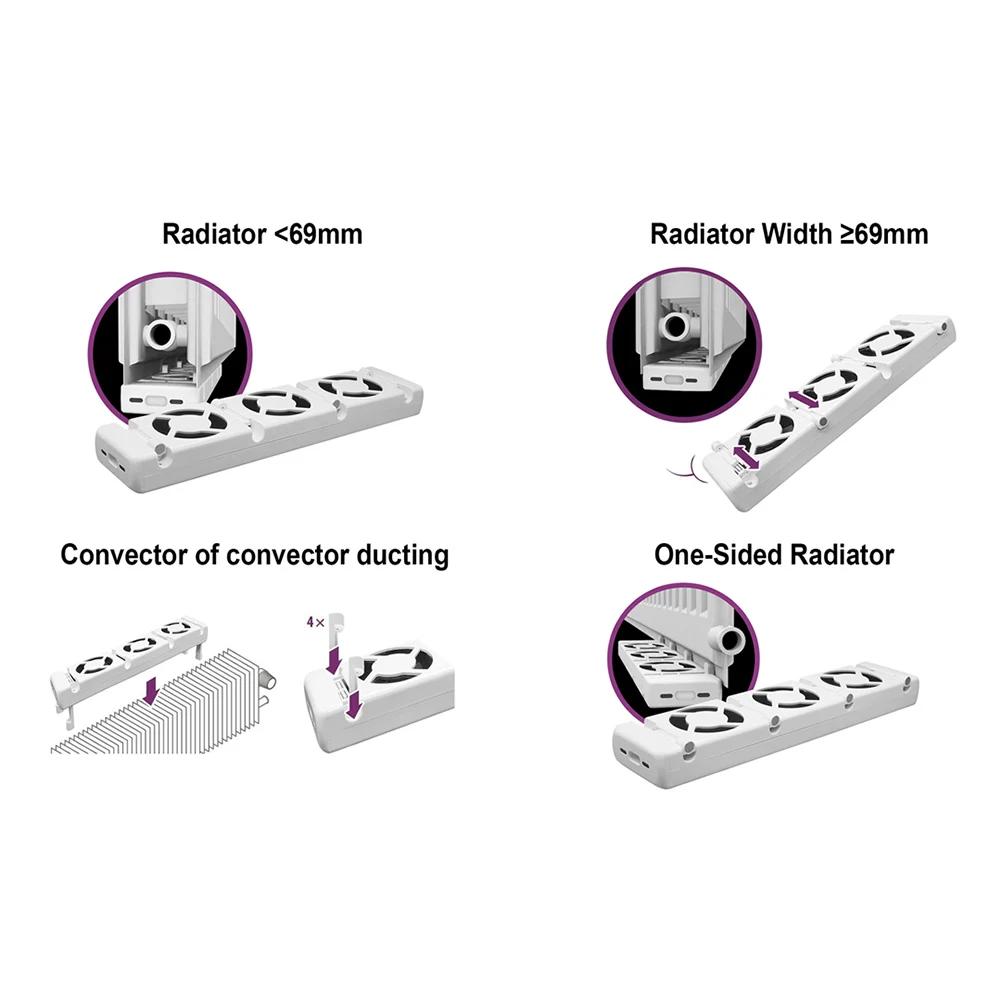 5.0 Radiator Fan For Smart Radiator Booster Extension Set For Home Heating Radiator Fan Energy-efficient Fan Heater Tool