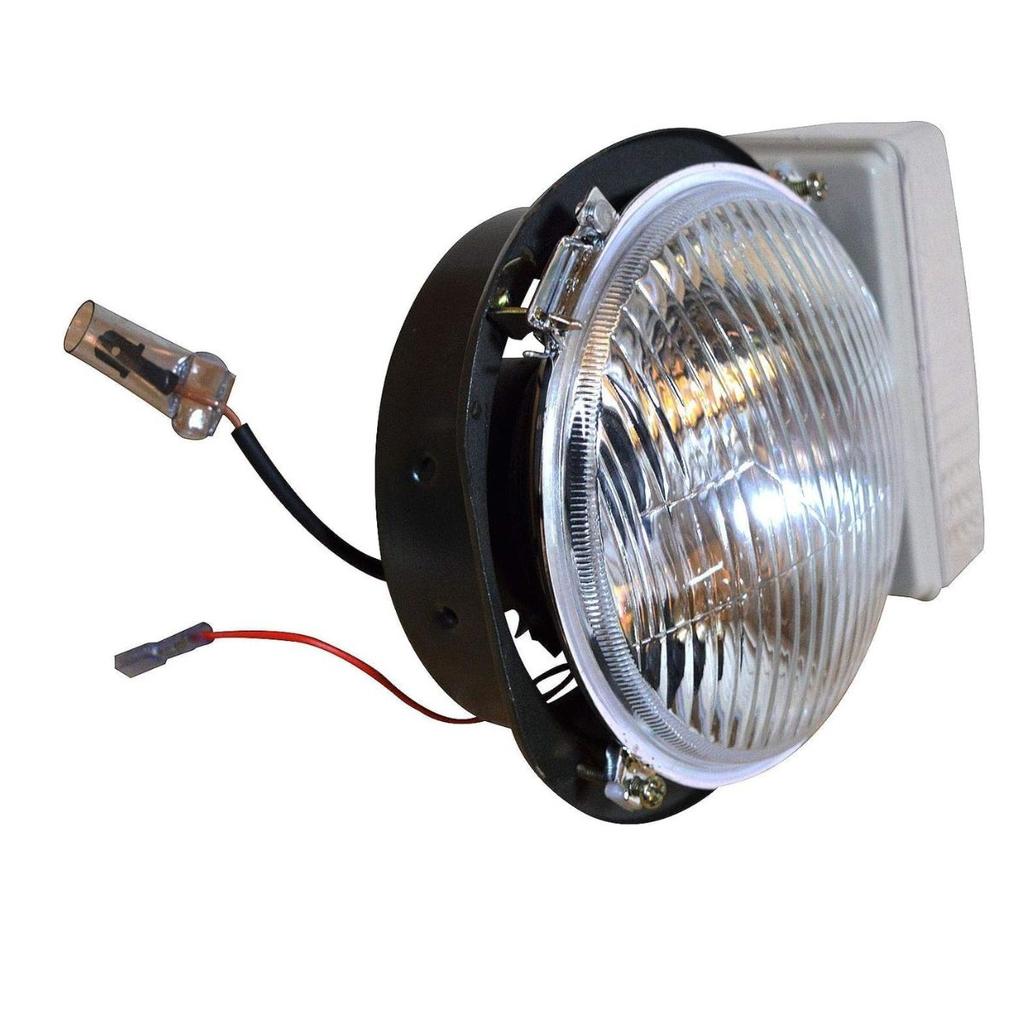 Trailer Lights Headlamp & Side Indicator Set with 12V Bulbs Suitable for Piaggio APE Three Wheeler – Set of 2 (LH+RH)