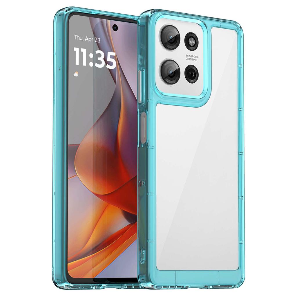 Für Motorola Moto G75 5G Hülle TPU+Acryl Schutzhülle Transparent