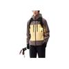 Anta City Outdoor Series Letter Loose Hooded Zipper Long Sleeve Waterproof Windproof Warm Jacket Men Jacket Enamel-Gray Bright-Yellow 952446603-6
